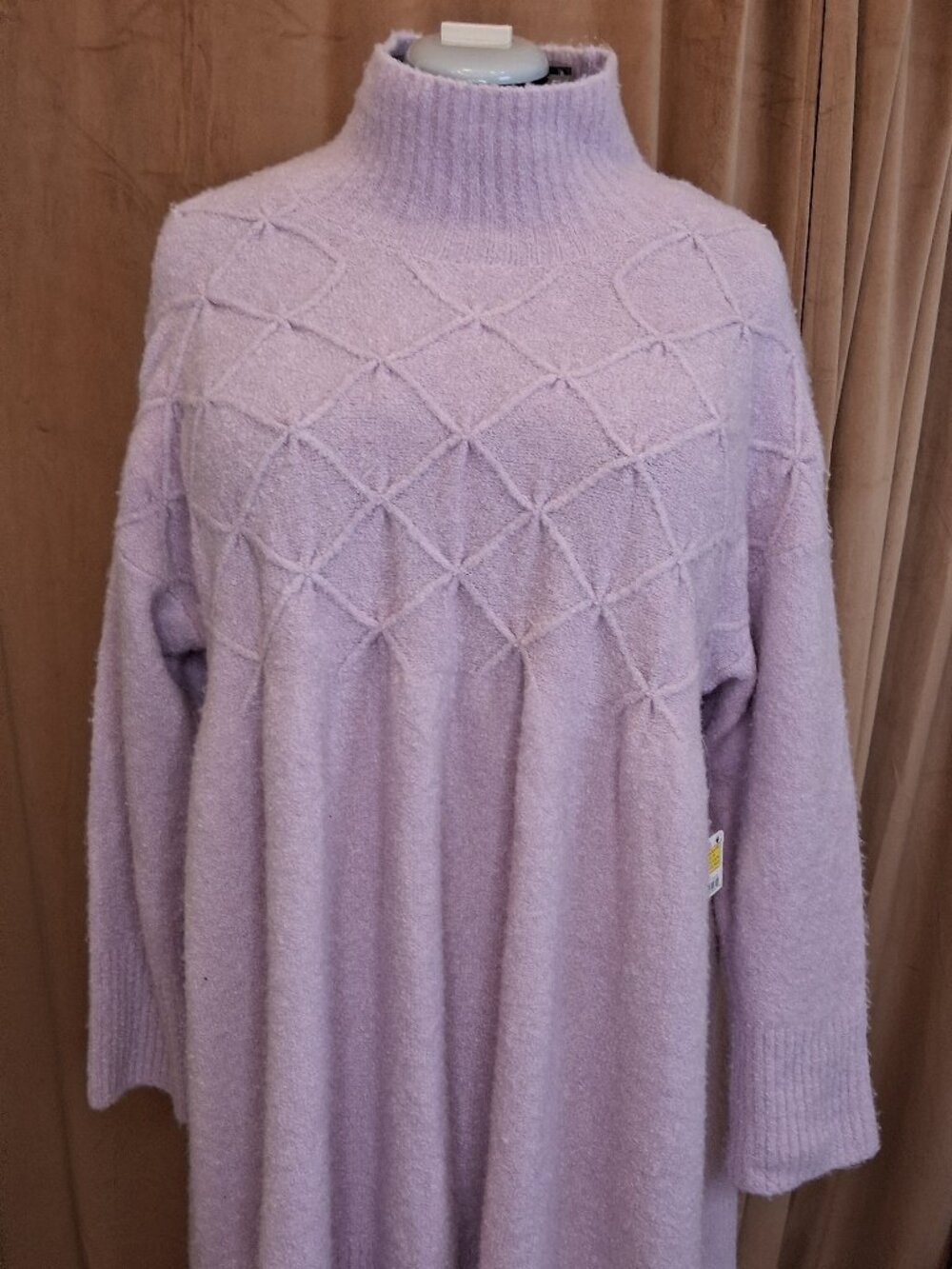 NWT Free People Lilac Jaci Sweater Dress Size L